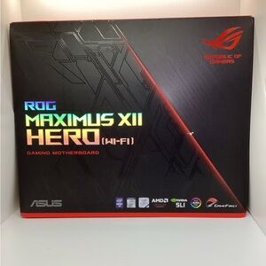 ASUS ROG Maximus XII Hero Wi-Fi Gaming Motherboard - Black and Red
